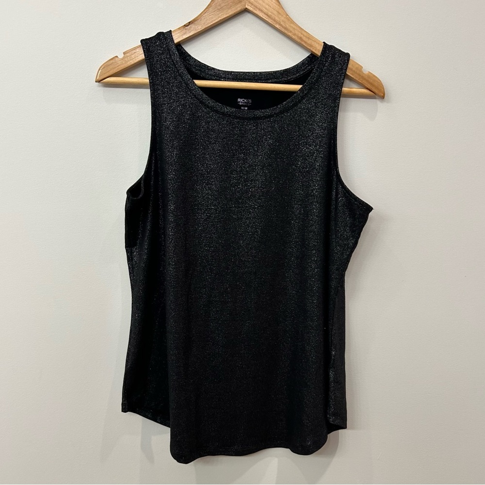 RICKIS, Scoop Neck, Tank Top, Shimmery, Size Medium, A Line